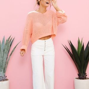 Coral sweater
